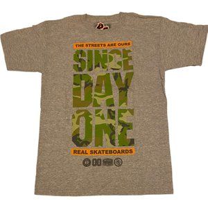 REAL Since Day One Camo Print Men's Tee - Athletic Heather [S]